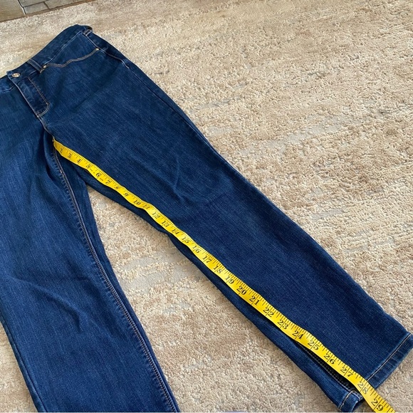 Seven7 Tummyless High Rise Skinny Jeans Dark Wash: 12 - Picture 4 of 12